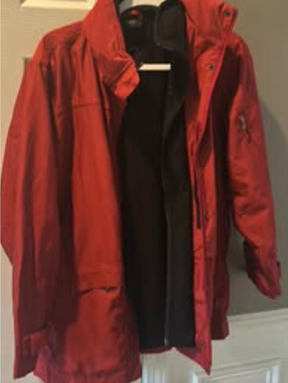 BMW Red Raincoat with Black Liner and Hood